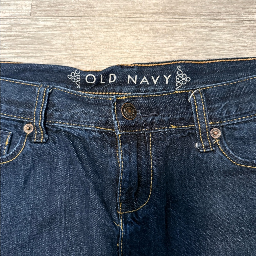 Old Navy Dark Wash Denim Mini Skirt - Picture 6 of 9